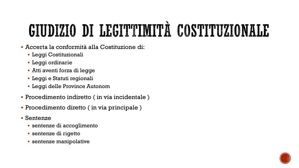 La Corte Costituzionale Ppt Scaricare